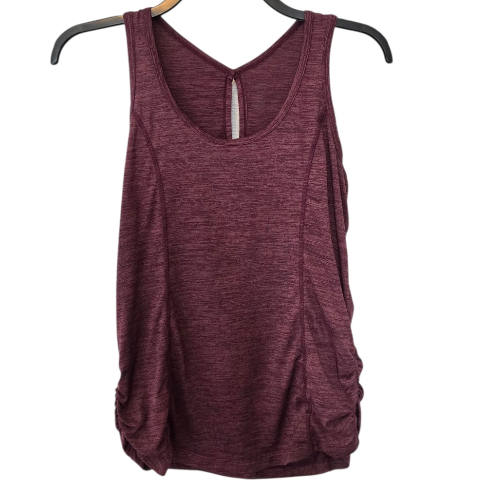 3/$15 Purple Ruched Tank Top Size Small